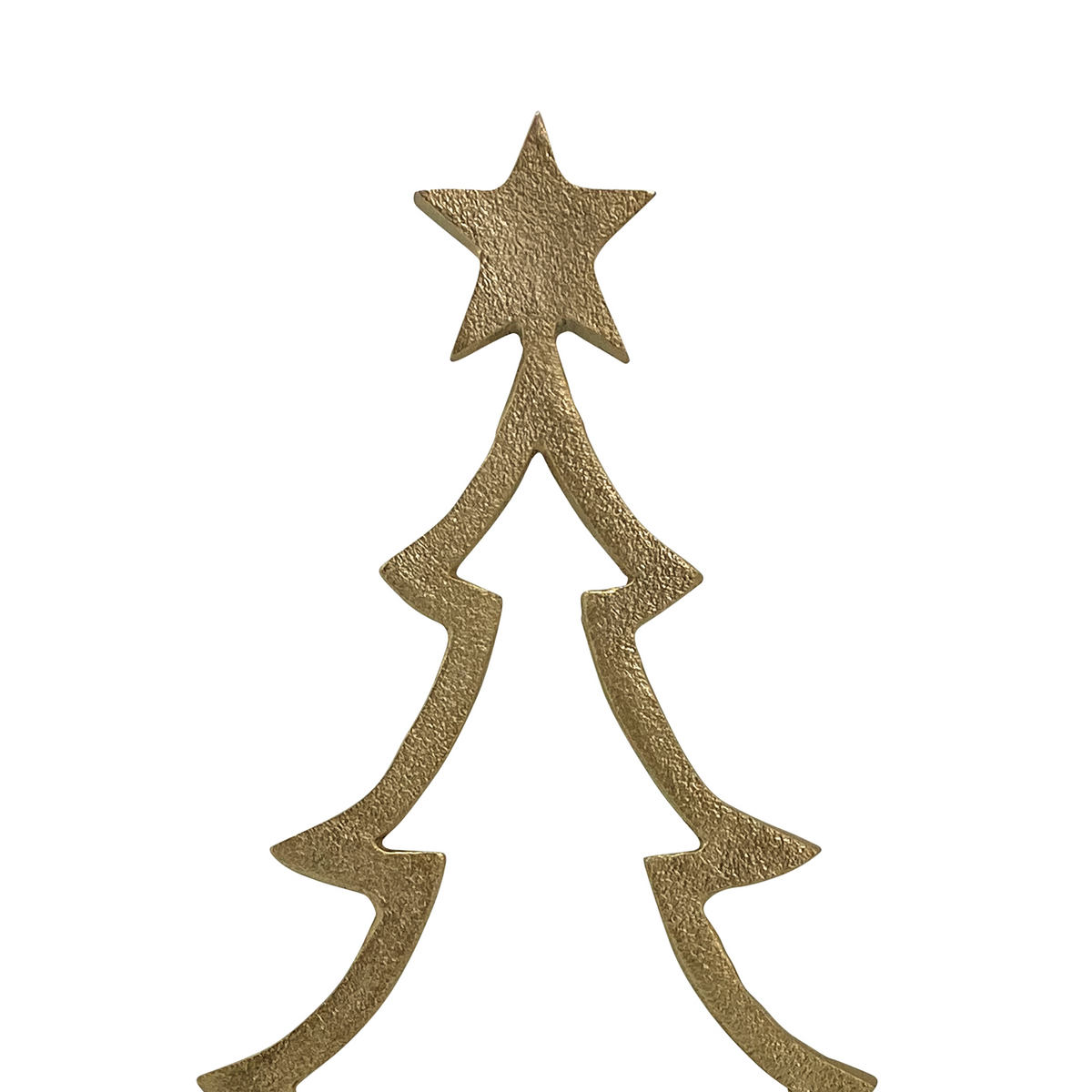 Starlight X-Mas Tree on Wood Base Small 22x7.5x33cm Gold