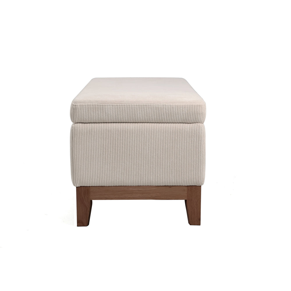 Albert Storage Ottoman 132x45x42cm Grey Beige