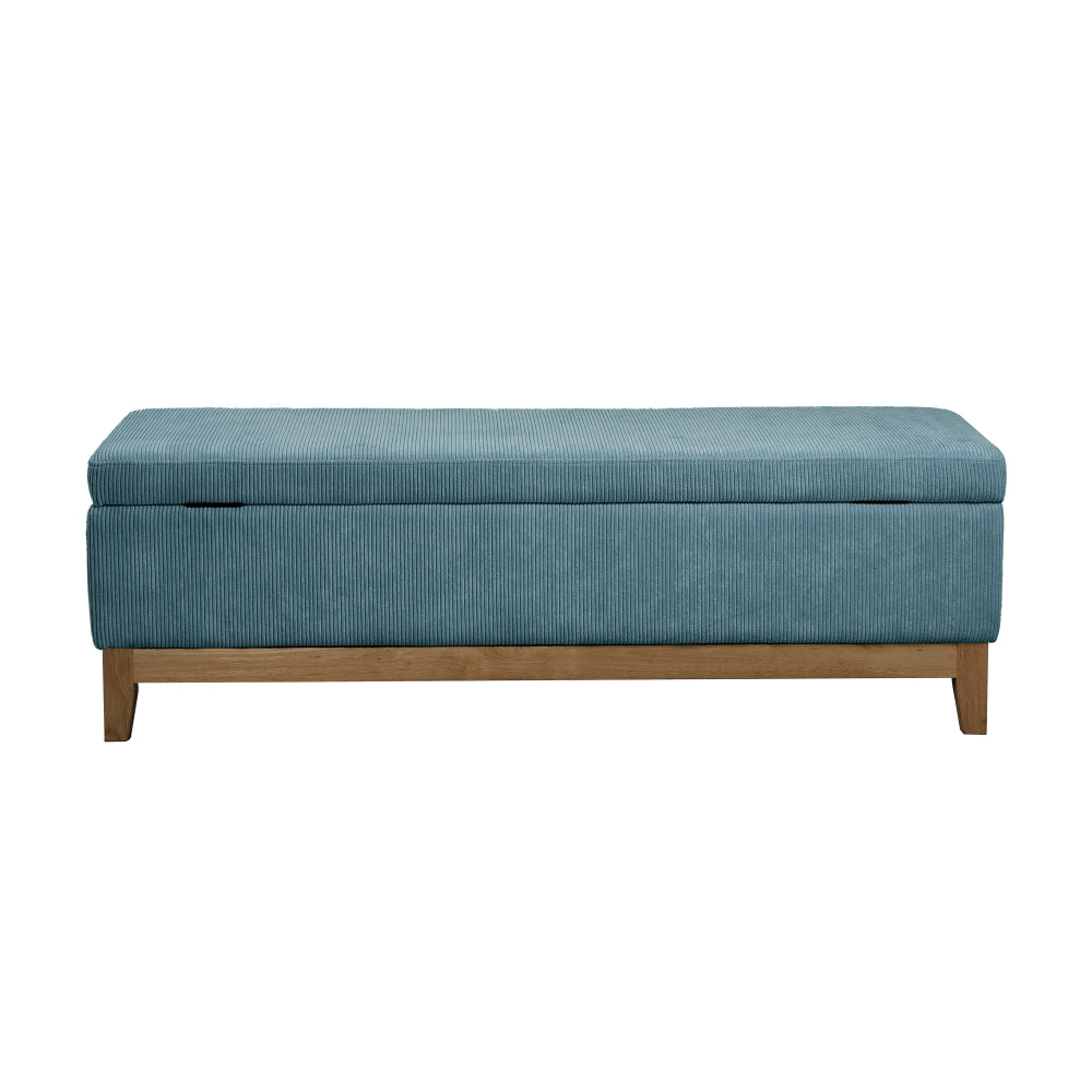 Albert Storage Ottoman 132x45x42cm Steel Blue