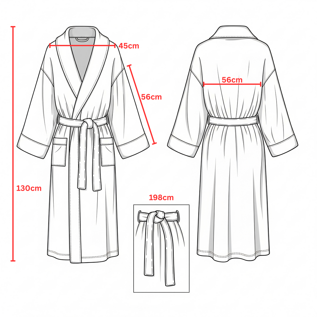 Betsy Robe One Size Ivory