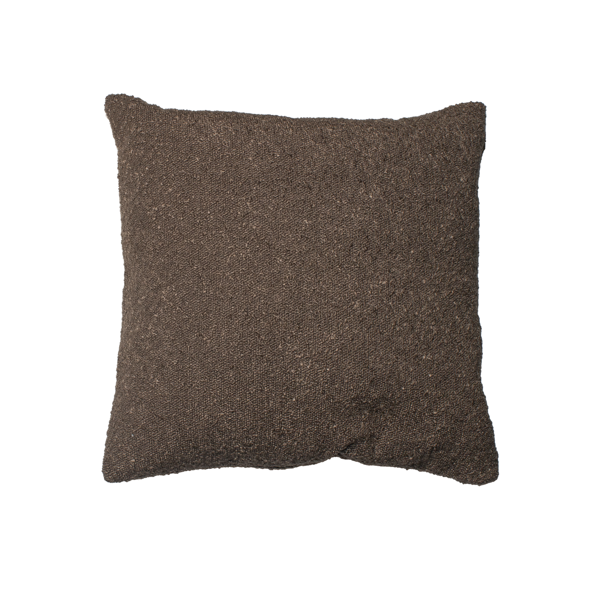 Brooklyn Feather Filled Boucle Cushion 50x50cm Chocolate