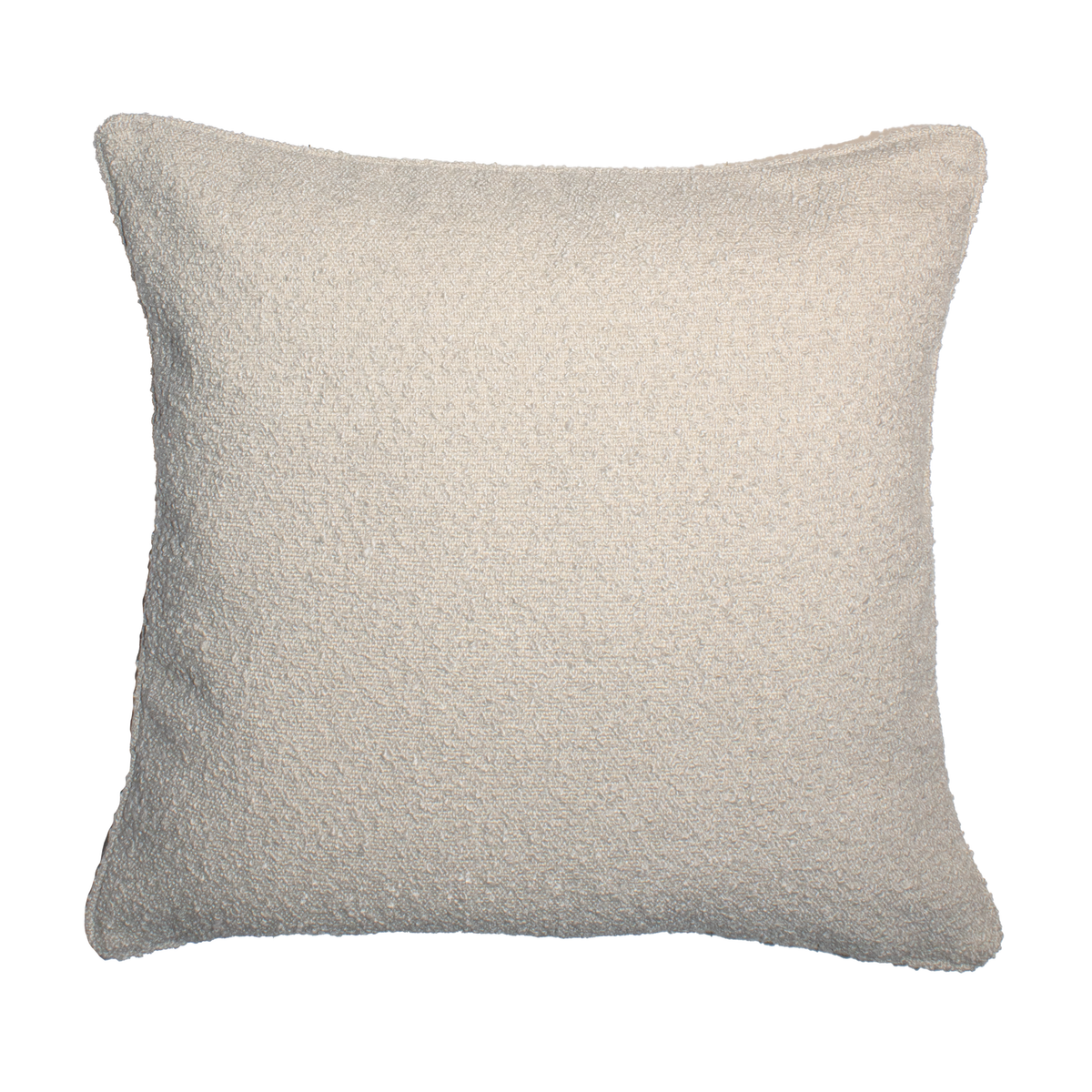 Brooklyn Feather Filled European Boucle Cushion 60x60cm Milky Coffee
