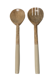 Corinne Salad Servers 30x7x3cm Light Taupe