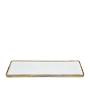 Corinne Rectangle Tray Large 60x18x2.5cm White & Natural