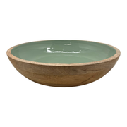 Corinne Salad Bowl 40x40x10cm Green & Natural