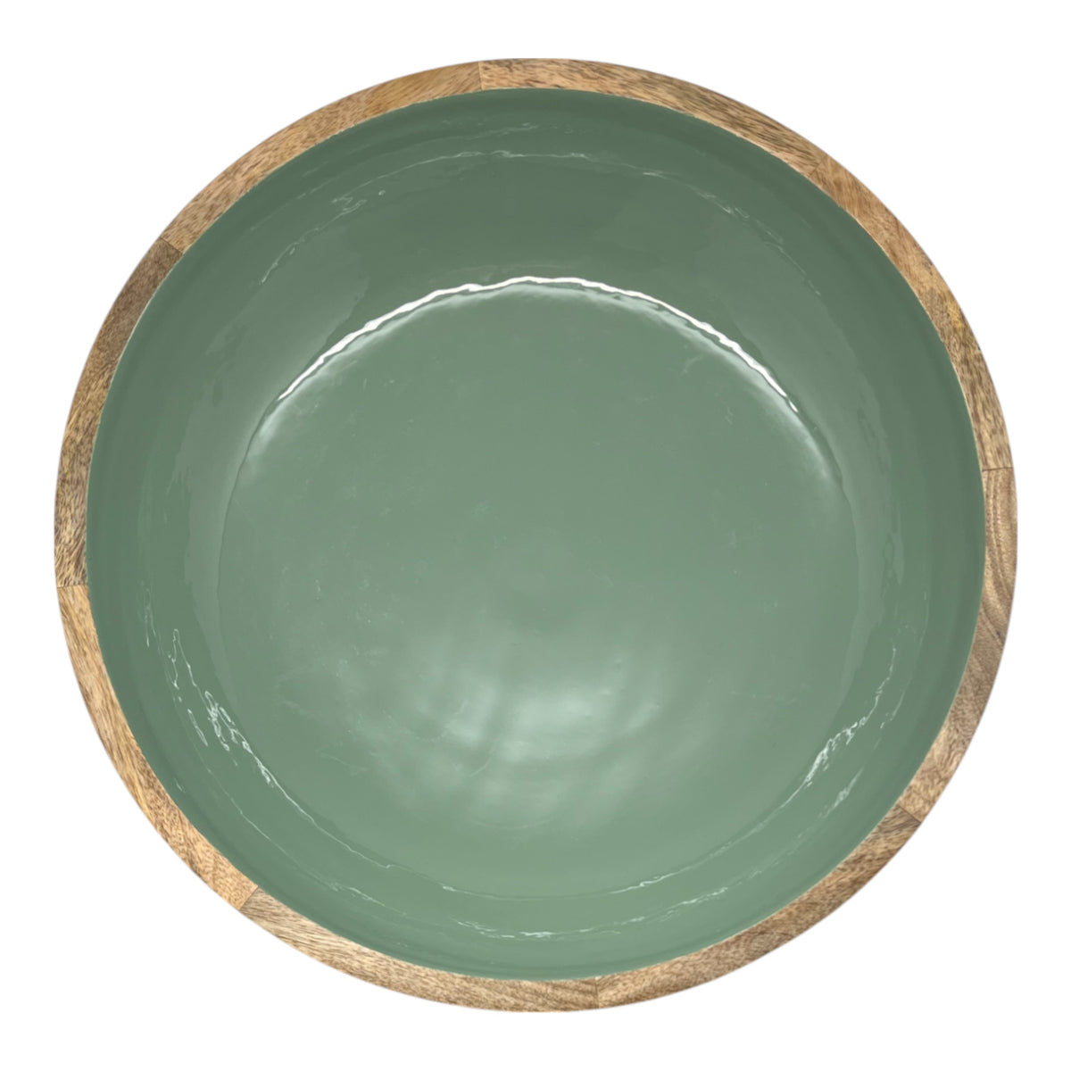 Corinne Salad Bowl 40x40x10cm Green & Natural