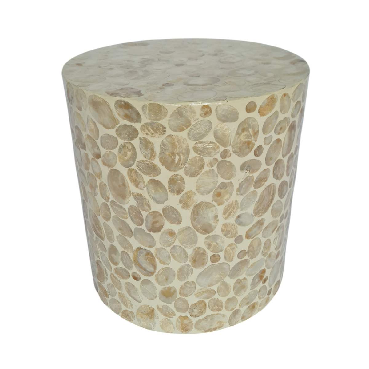 Elodie Pearl Ottoman 40x40x42cm Natural