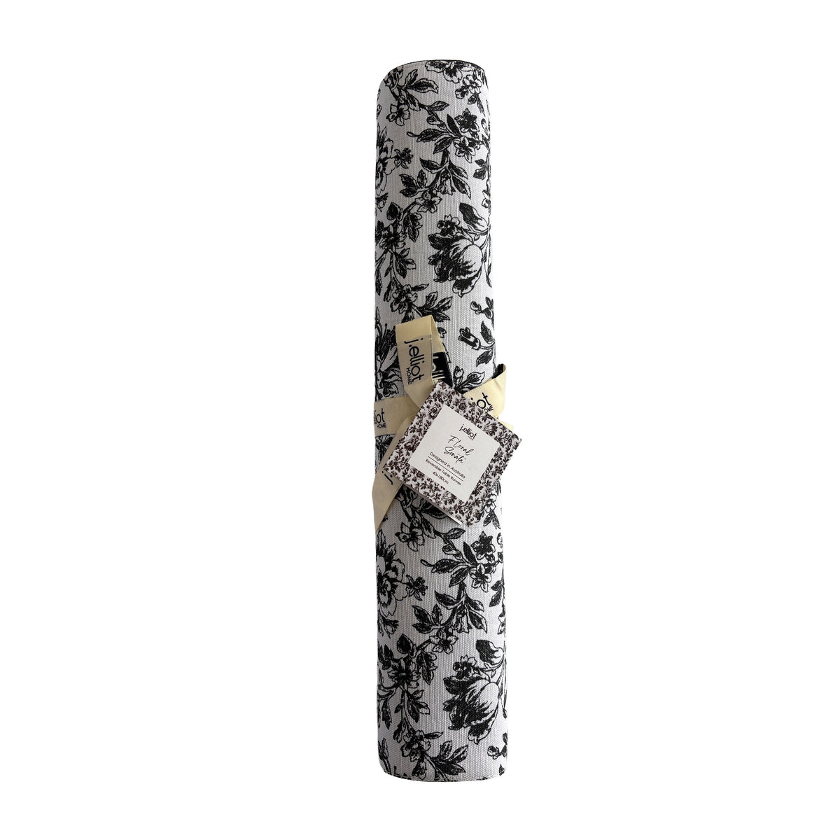 Floral Sonata Reversible Runner 40x180cm Charcoal