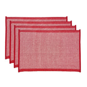 Heureuse Placemat Set of 4 33x48x1cm Red