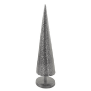 Holly Jolly Deco X-Mas Tree Hammered Medium 12x12x48cm Nickel