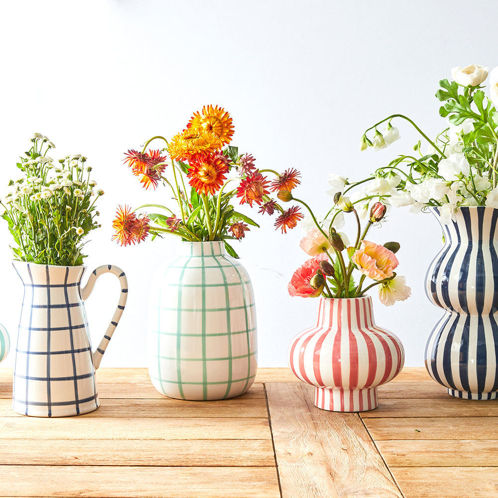 Jaimie Stripe Vase 16.5x16.5x16cm Bubblegum