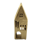 Jolly Holiday House Tall 6x5x17cm Gold