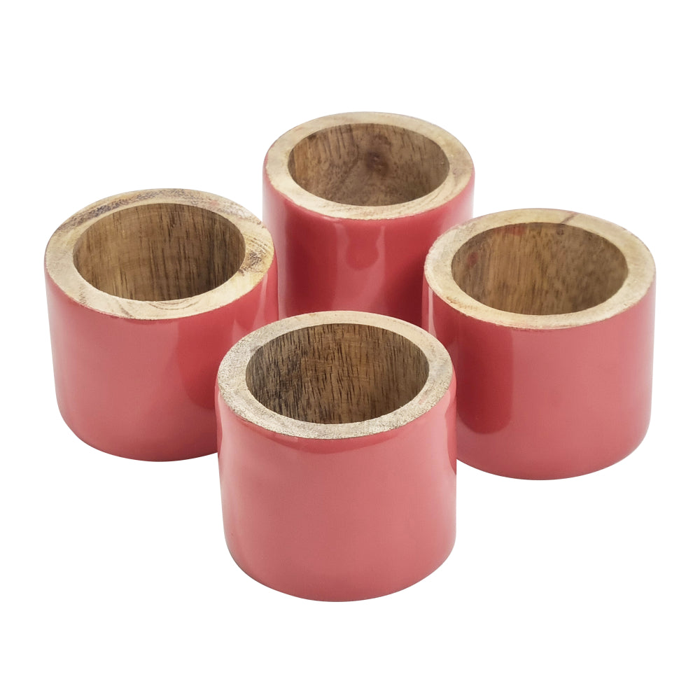 Kevin Napkin Rings 4pk 3.8x5cm Bubblegum