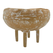 Mara Round Bowl with Legs 18x17x13cm Terracotta