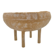 Mara Round Bowl with Legs 26x26x17cm Terracotta