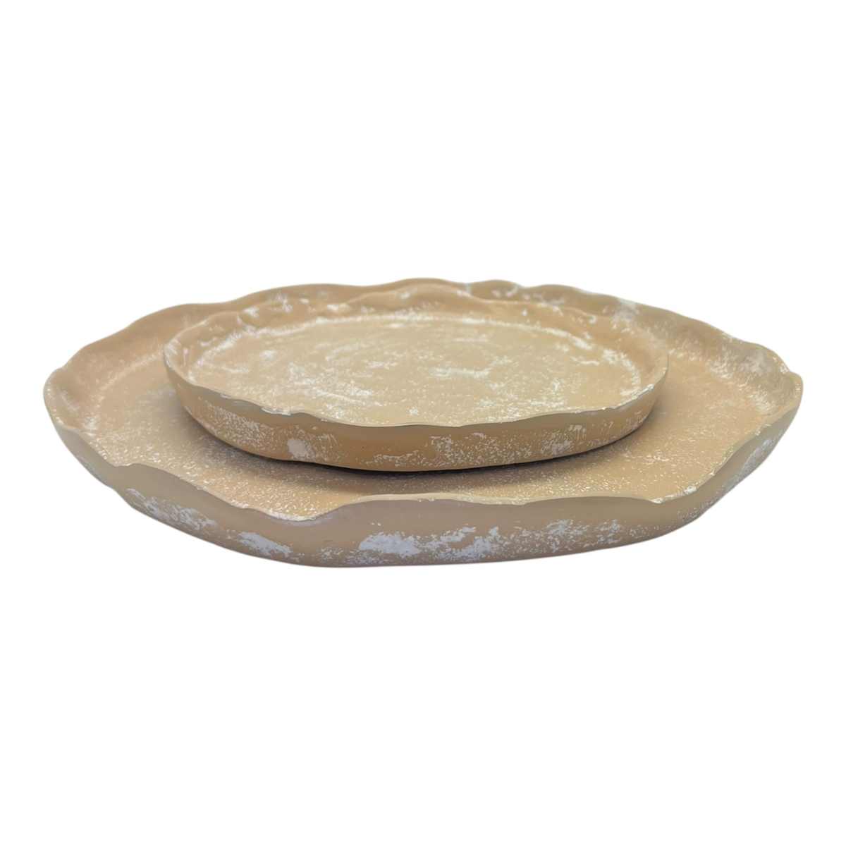 Mara Round Plate Small 21x20x2cm Whitewash