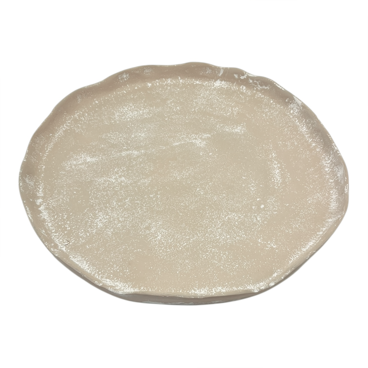 Mara Round Plate Small 21x20x2cm Whitewash