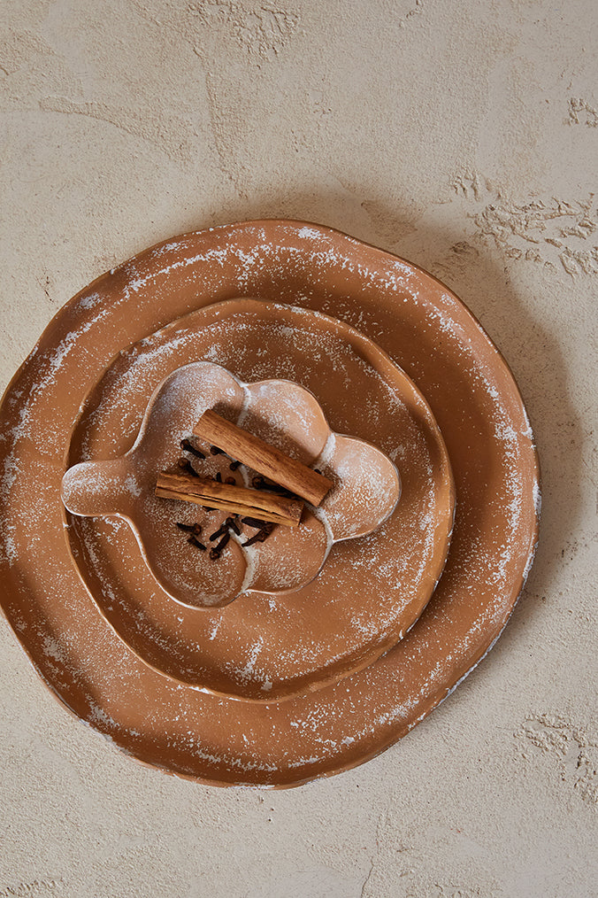Mara Round Plate Small 21x20x2cm Terracotta