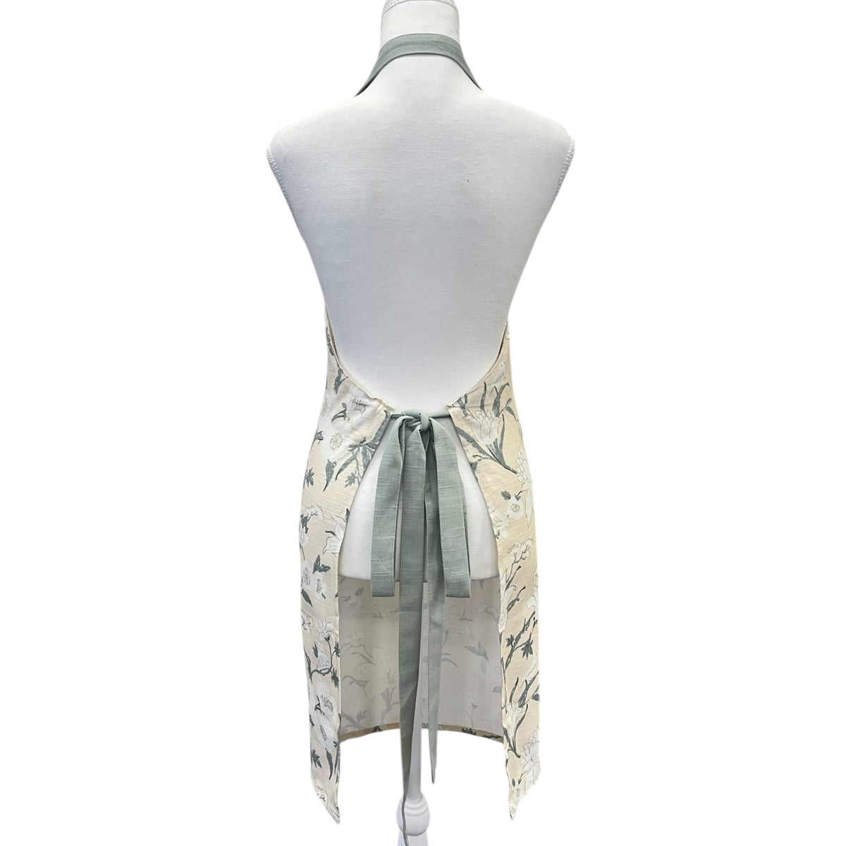 Nordhem Floral Apron 83x68x0.2cm Warm Beige