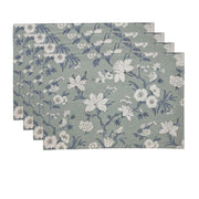 Nordhem Placemat Set of 4 33x48x0.2cm Blue Grey Floral Multi