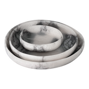 Orion Organic Resin Bowl 20x15.5x4.8cm Grey Stone Matt