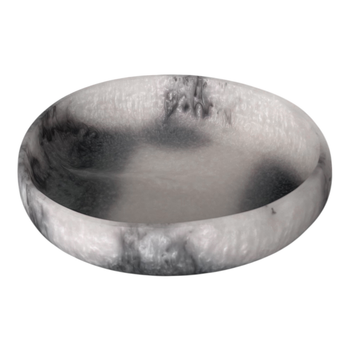 Orion Organic Resin Bowl 20x15.5x4.8cm Grey Stone Matt