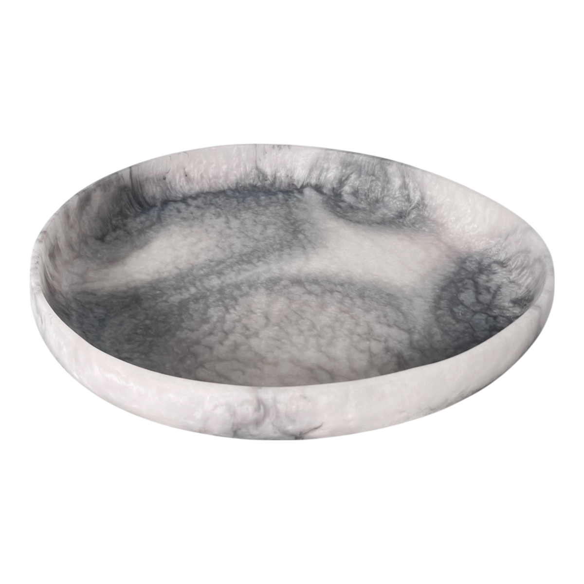Orion Organic Resin Bowl 31x27x5cm Grey Stone Matt