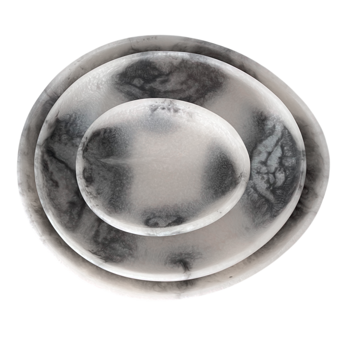 Orion Organic Resin Bowl 31x27x5cm Grey Stone Matt