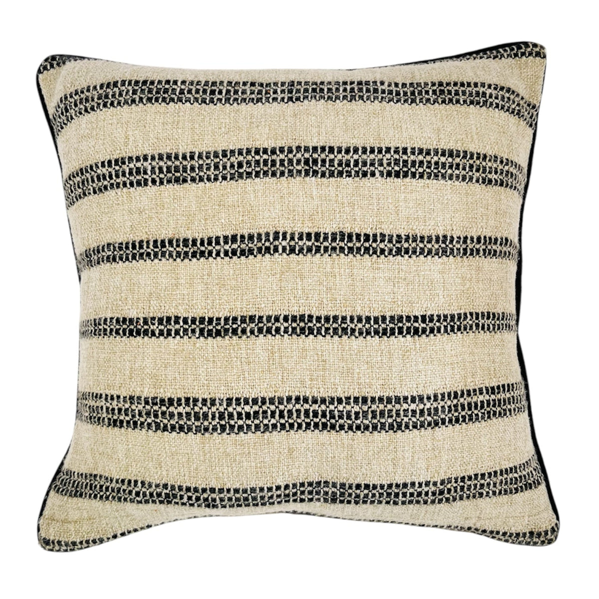 Savanna Cushion 50x50x0.5cm Natural & Black Multi