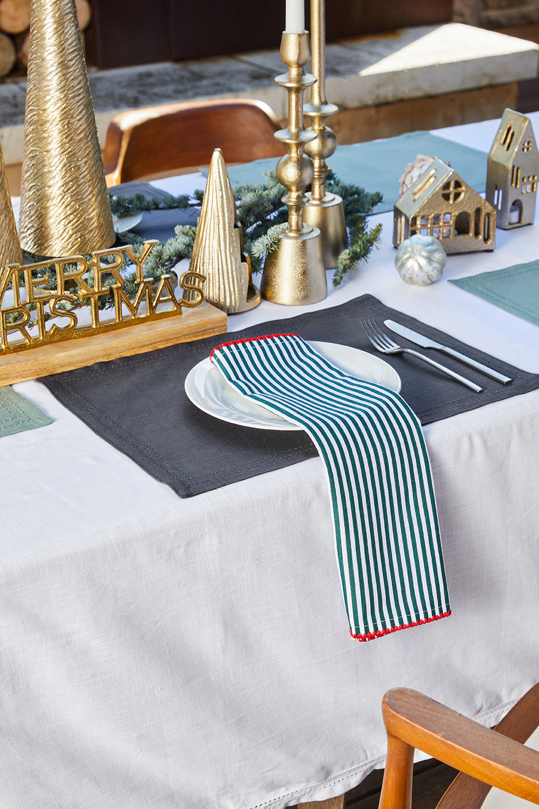 Simon Square Tablecloth 180x180x0.2cm White