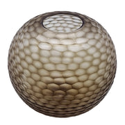 Victoria Round Glass Vase 34x29.5cm Smoke